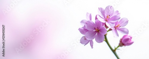 Wallpaper Mural Delicate lilac blooms on isolated white background, spring, intricate, nature Torontodigital.ca