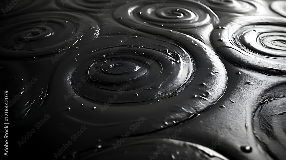 Abstract Black Swirl Pattern Texture Design Abstract Black Swirl Pattern Texture Design