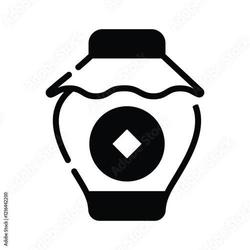 Chinese alcohol vector design, chinese traditional drink icon design