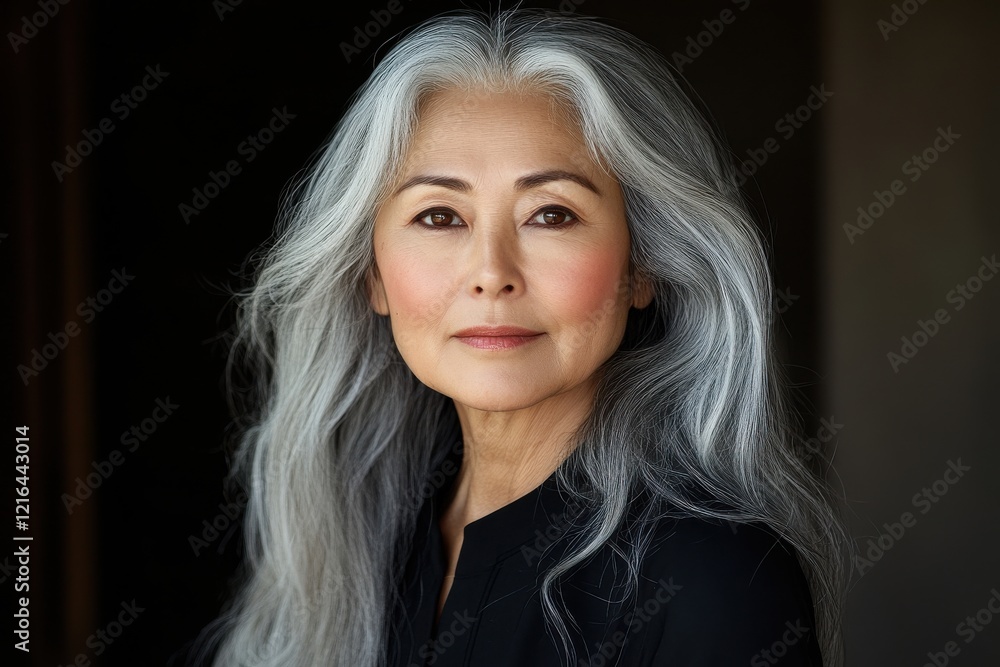 Stunning Portrait of a Japanese Woman Emphasizing Cultural Beauty and Serenity Stunning Portrait of a Japanese Woman Emphasizing Cultural Beauty and Serenity