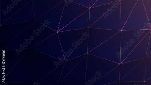 Schilderij op canvas Luxury orange low poly gradient background