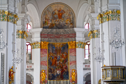 Innenansicht der Jesuitenkirche in Heidelberg photo