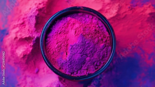 Holi Festival Color Powder in Bowl photo