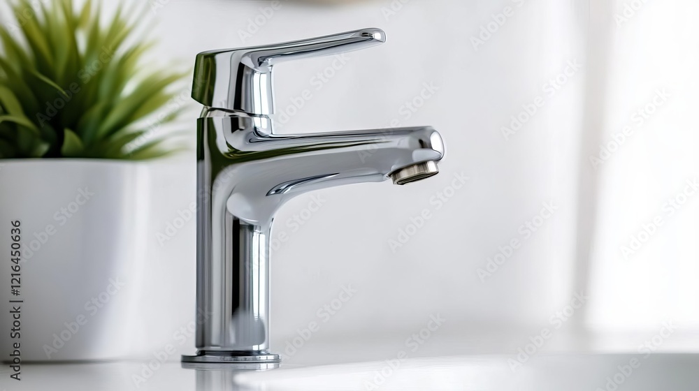 Chrome faucet with integrated filtration system, blending style with practicality Chrome faucet with integrated filtration system, blending style with practicality