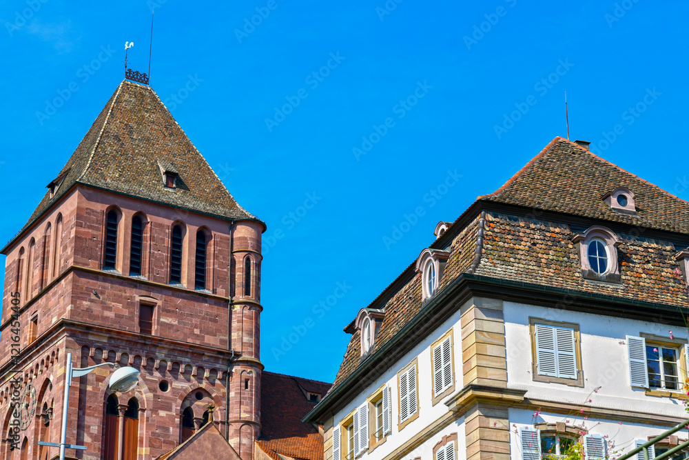 Obraz premium Die lutherische Thomaskirche in Straßburg