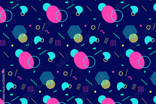 Bright playfully patterned background