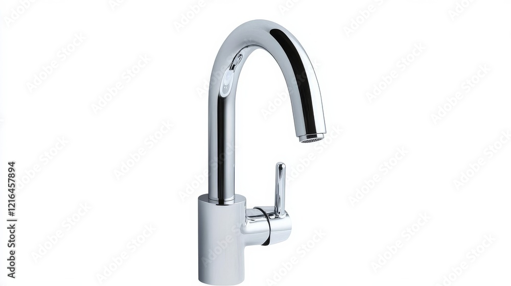 Motion-activated chrome faucet, perfect for hygienic commercial spaces Motion-activated chrome faucet, perfect for hygienic commercial spaces