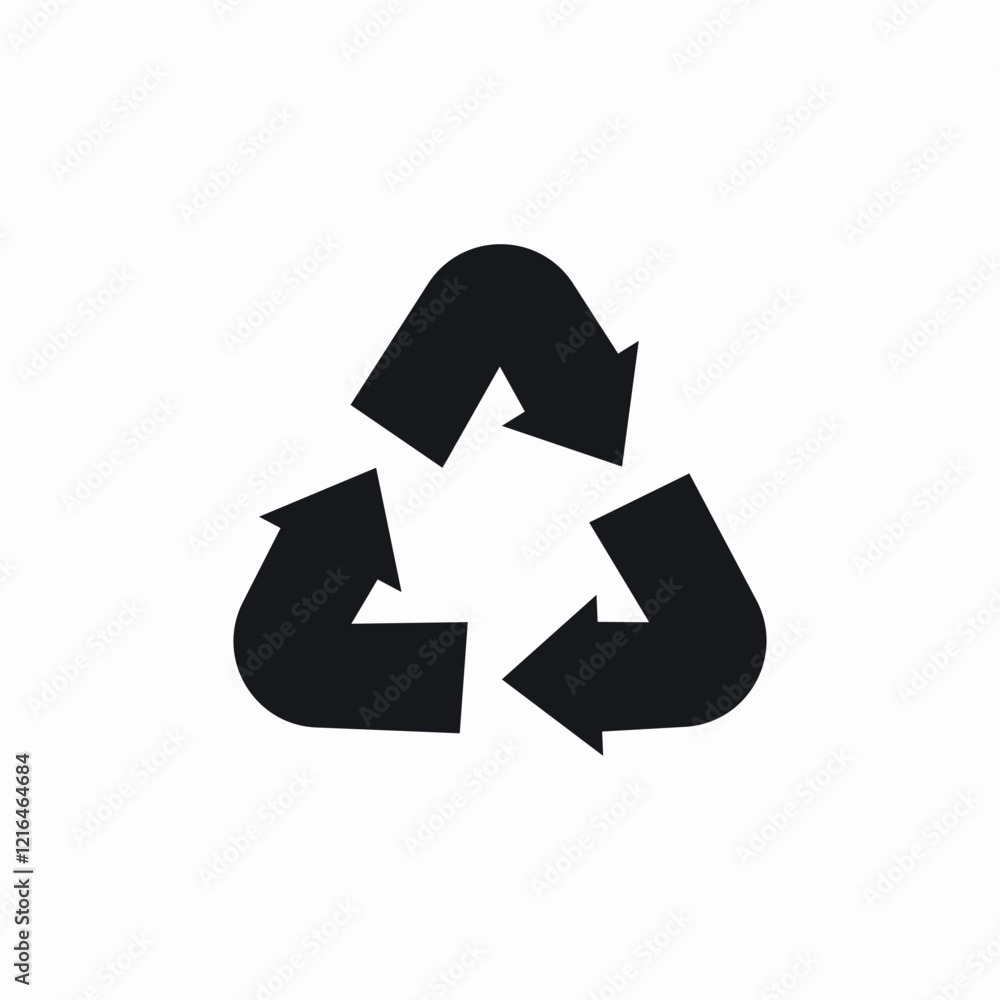 recycle arrows green icon vector sign recycle arrows green icon vector sign
