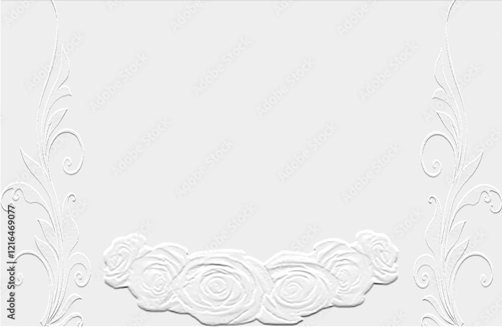 frame with floral ornament frame with floral ornament