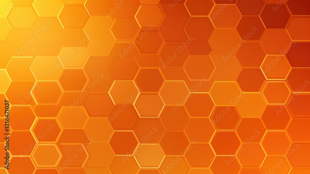 A vibrant orange hexagonal pattern creating a modern, abstract design. A vibrant orange hexagonal pattern creating a modern, abstract design.