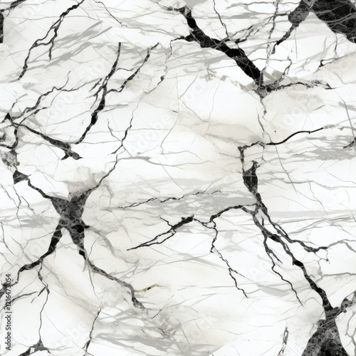 Unique black and white marble pattern ideal for interior design and decor elements