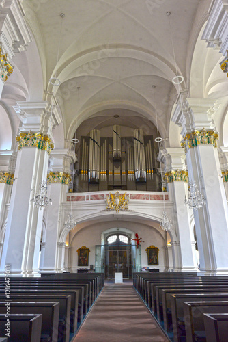 Innenansicht der Jesuitenkirche in Heidelberg photo