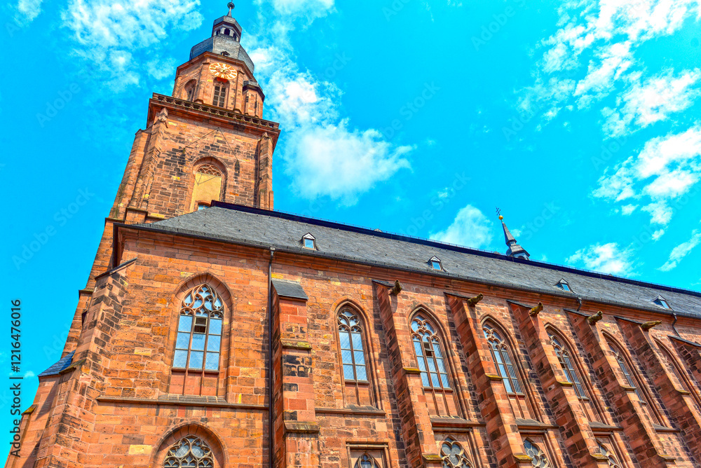 Fototapeta premium Die Heiliggeistkirche in Heidelberg