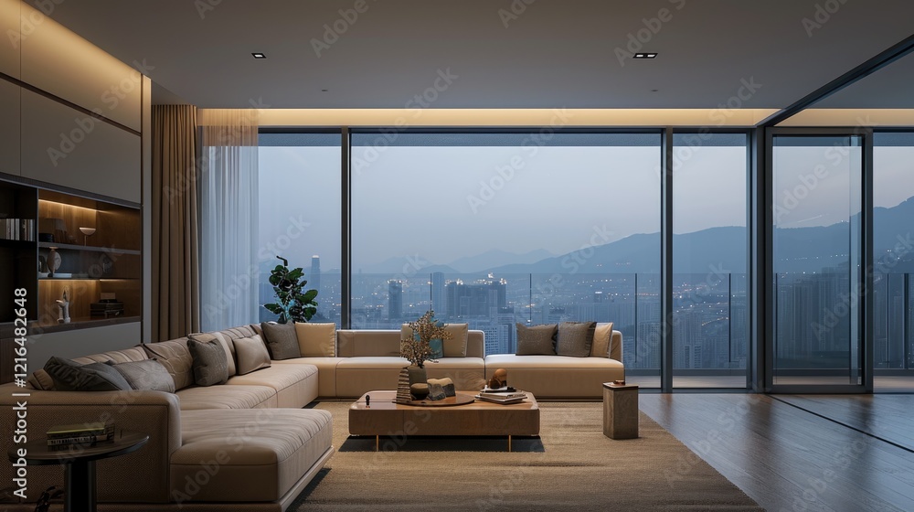 modern living room with modern furniture modern living room with modern furniture