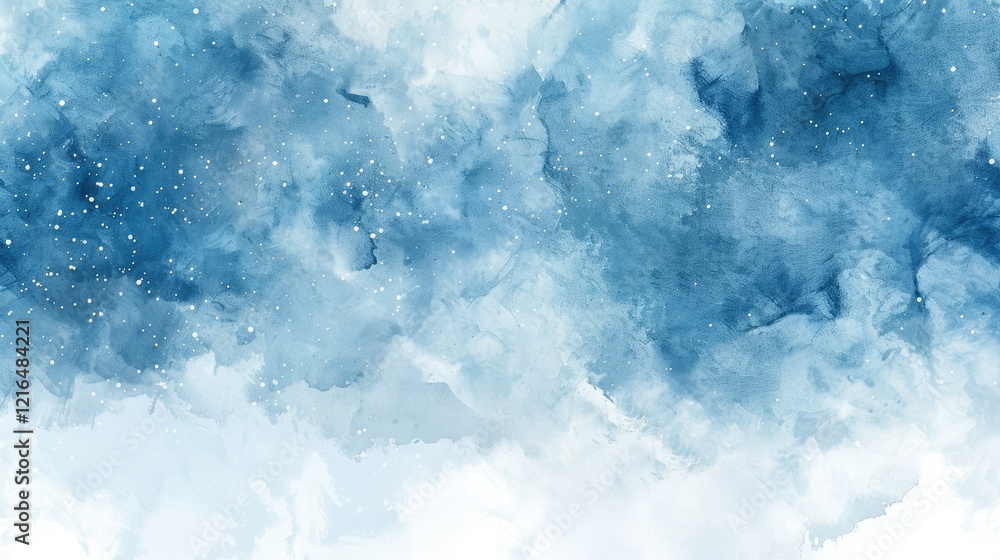 Abstract watercolor design in shades of blue, evoking calmness and creativity. Abstract watercolor design in shades of blue, evoking calmness and creativity.