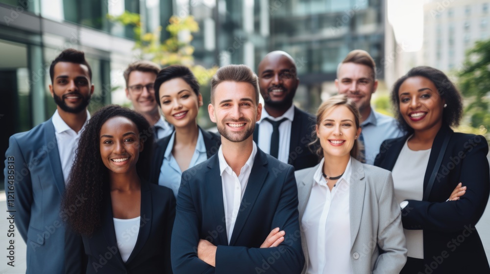 portrait of a successful business team, group of business people in office portrait of a successful business team, group of business people in office
