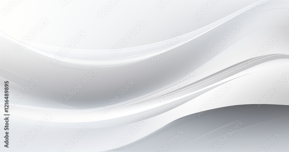 Abstract design featuring smooth, flowing lines in shades of white and gray. Abstract design featuring smooth, flowing lines in shades of white and gray.