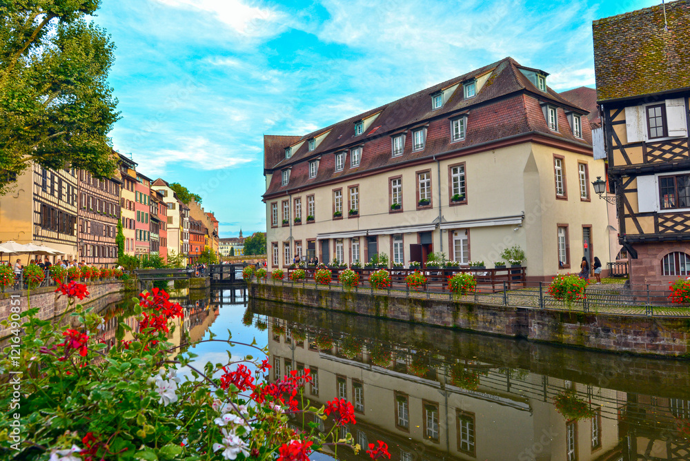 Fototapeta premium La Petite France in der Altstadt von Straßburg