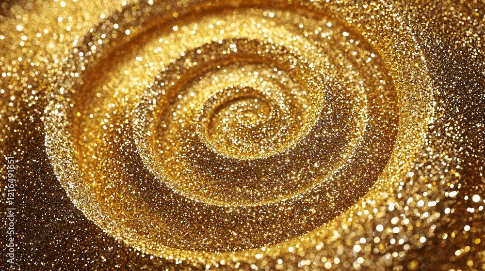 Golden Glitter Swirl Background Texture Golden Glitter Swirl Background Texture