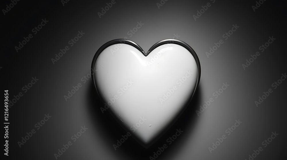 black and white, heart shape, stark contrast, minimalist, soft lighting, shadows, centered composition, simple background, romantic, symbolic, love concept, monochrome aesthetic, clean lines, geometri black and white, heart shape, stark contrast, minimalist, soft lighting, shadows, centered composition, simple background, romantic, symbolic, love concept, monochrome aesthetic, clean lines, geometri
