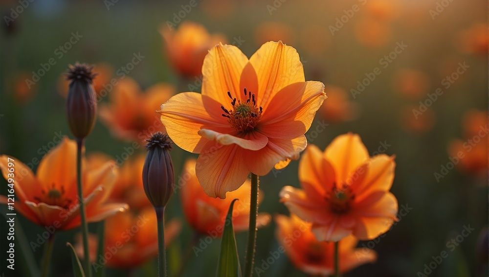 Obraz premium Sunset Blooms