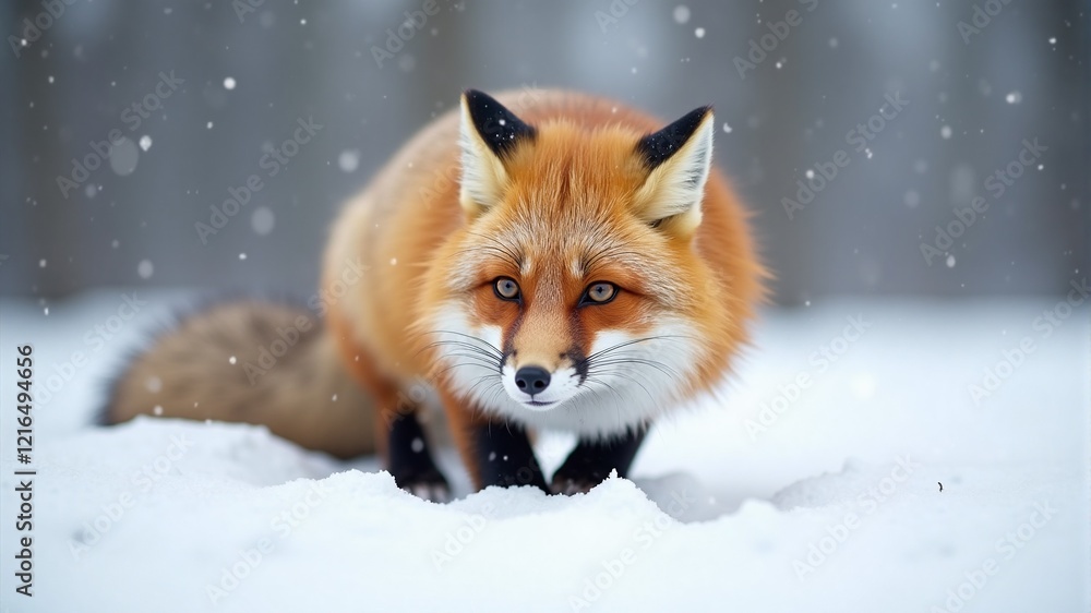 Red Fox in Winter Wonderland Red Fox in Winter Wonderland