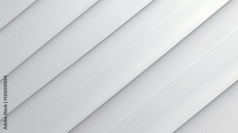 Obraz premium Abstract design with diagonal lines in soft white tones creating a modern, minimalist look.