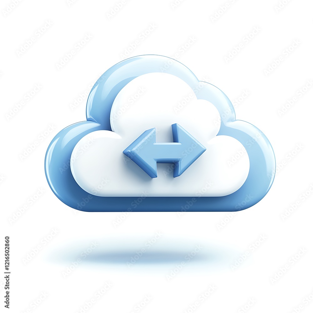 Cloud Download Icon for Digital Concepts and Data Transfer Cloud Download Icon for Digital Concepts and Data Transfer
