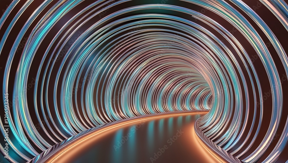 Obraz premium Vibrant Swirling Abstract Background with Colorful Patterns