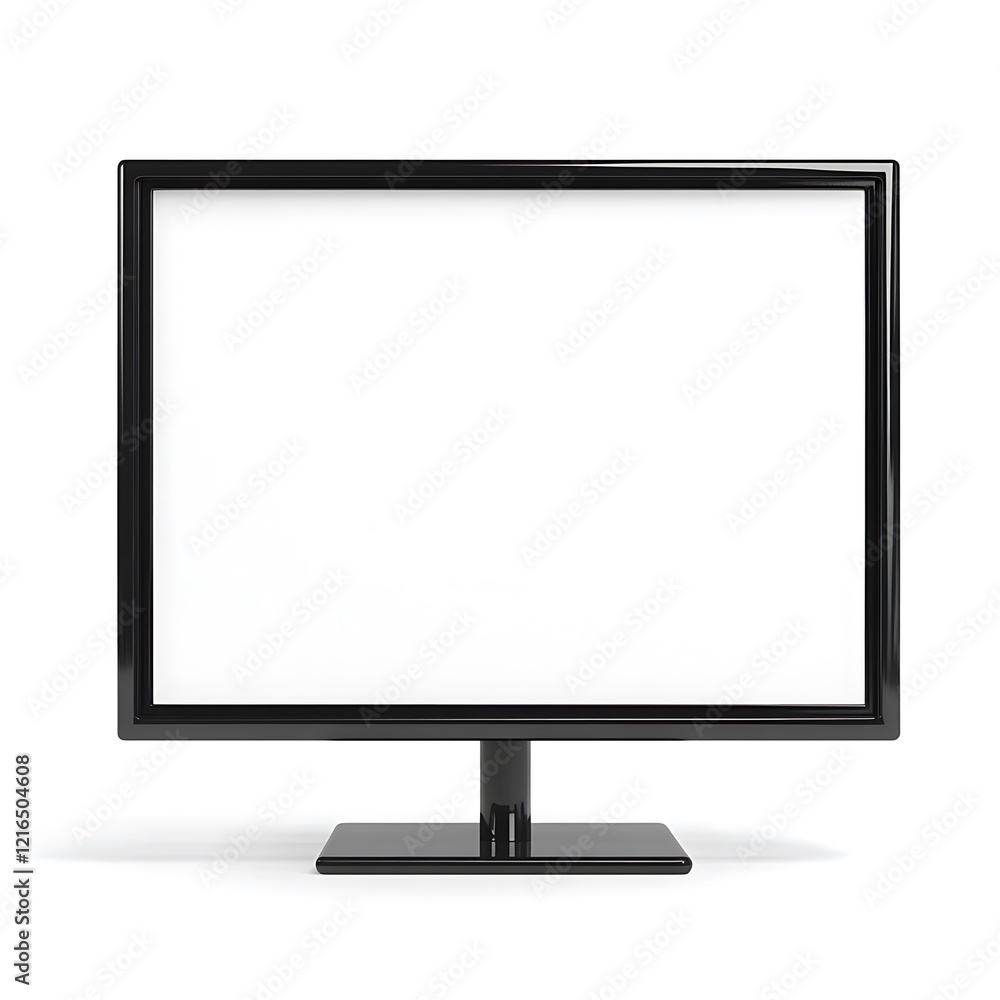 Flawless Visual of Blank TV on Stand: Highly Detailed Image Flawless Visual of Blank TV on Stand: Highly Detailed Image