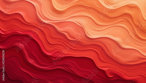 Red and gold abstract marble texture with fluid patterns.