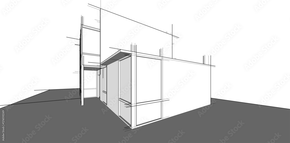 3d rendering of a building 3d rendering of a building