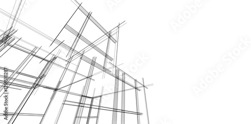 architectural sketch of a building