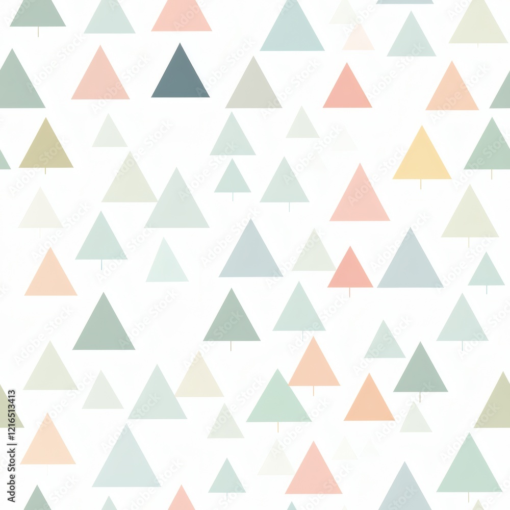 Colorful geometric triangle pattern on a light background creates a playful and modern design aesthetic for decor and textiles Colorful geometric triangle pattern on a light background creates a playful and modern design aesthetic for decor and textiles