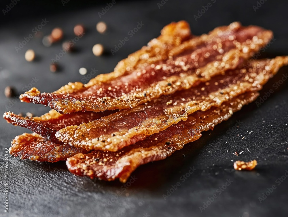 Crispy Bacon with Sugar Glaze