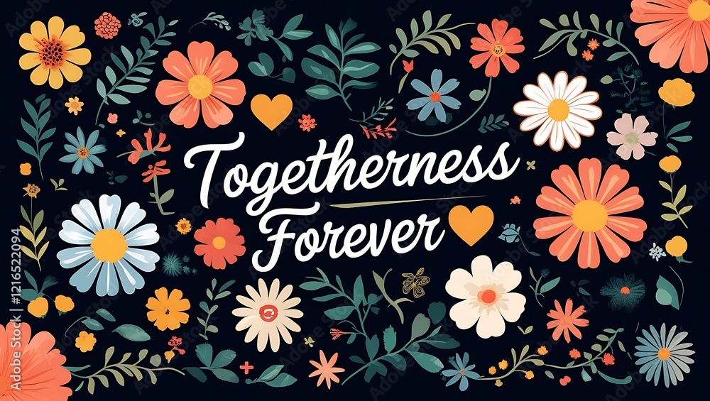 Togetherness Forever Floral Design Featuring Various Flowers Togetherness Forever Floral Design Featuring Various Flowers