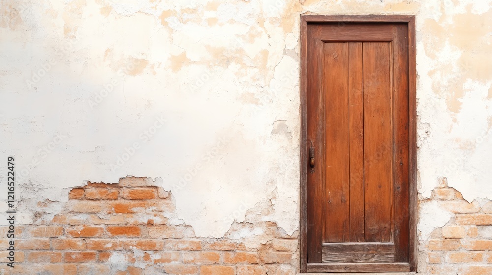 Fototapeta premium Exploring Architectural Character of a Wooden Door