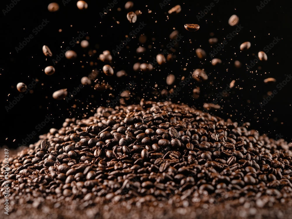 Coffee Beans in Motion Coffee Beans in Motion
