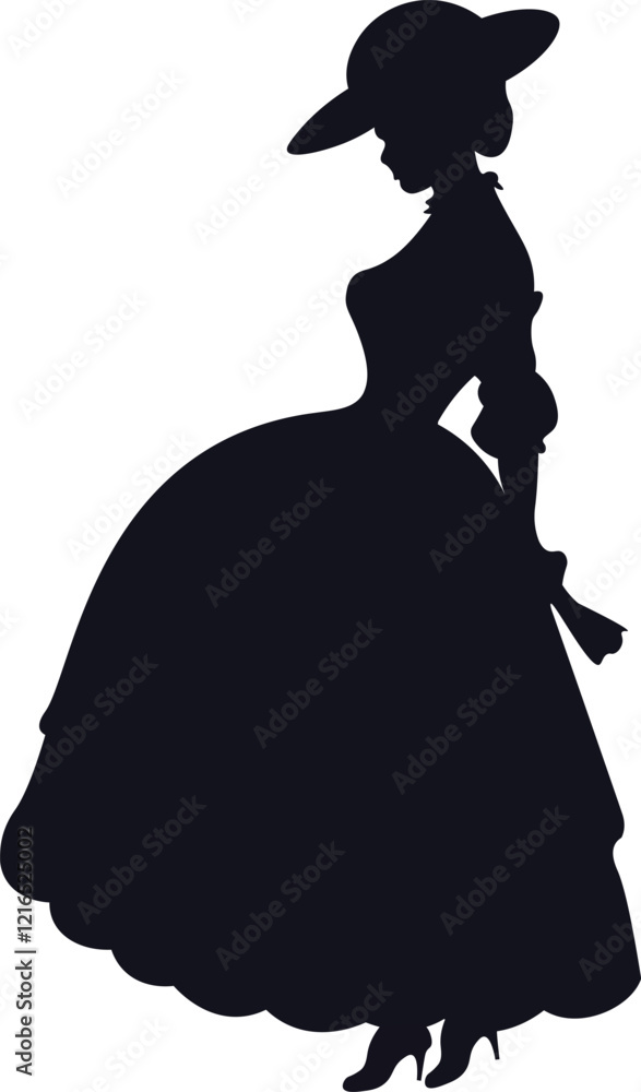 18th century lady silhouette, lady silhouette 18th century lady silhouette, lady silhouette