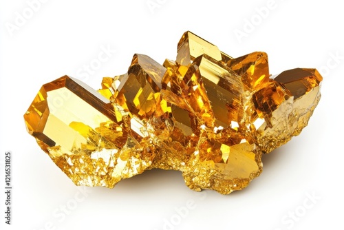 Wallpaper Mural Stunning display of golden beryl specimens showcasing brilliant clarity and vibrant hues against a pristine background Torontodigital.ca