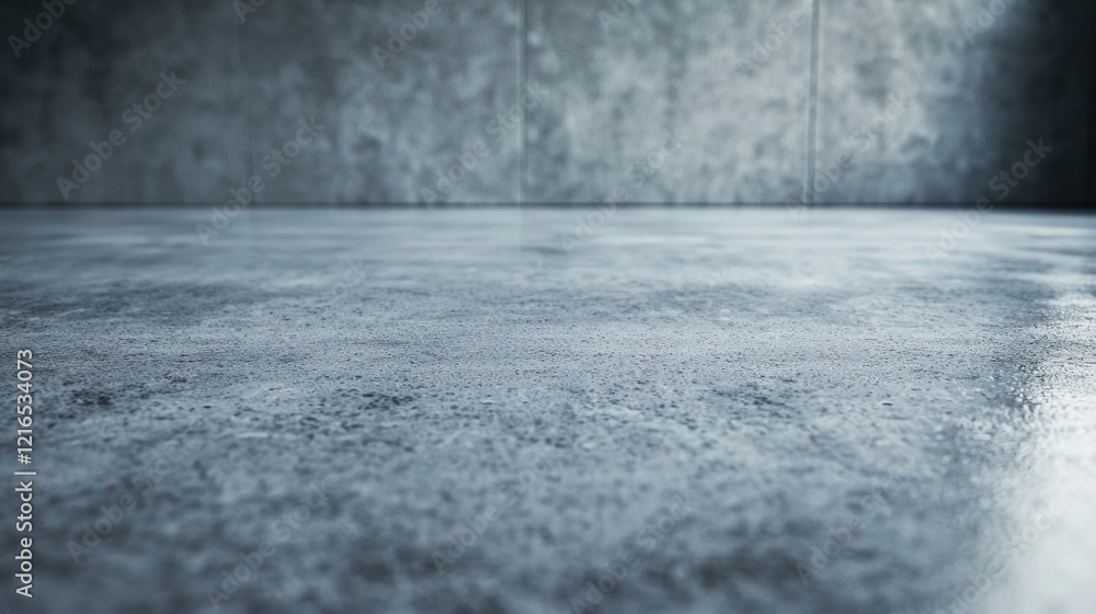 Fototapeta premium Smooth concrete floor with textured finish