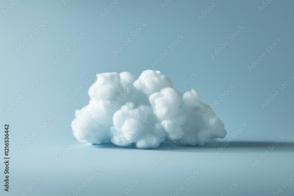 Delicate Cloud Formation in Pastel Blue Delicate Cloud Formation in Pastel Blue