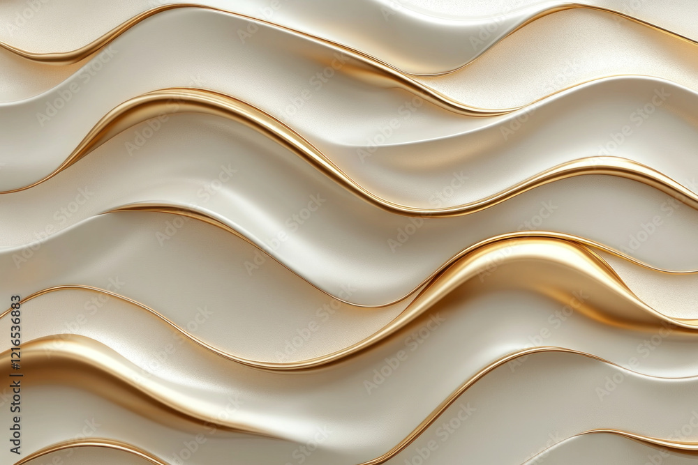 3D gold wave wallpaper with elegant curves and highlights, creating a luxurious and modern aesthetic. 3D gold wave wallpaper with elegant curves and highlights, creating a luxurious and modern aesthetic.