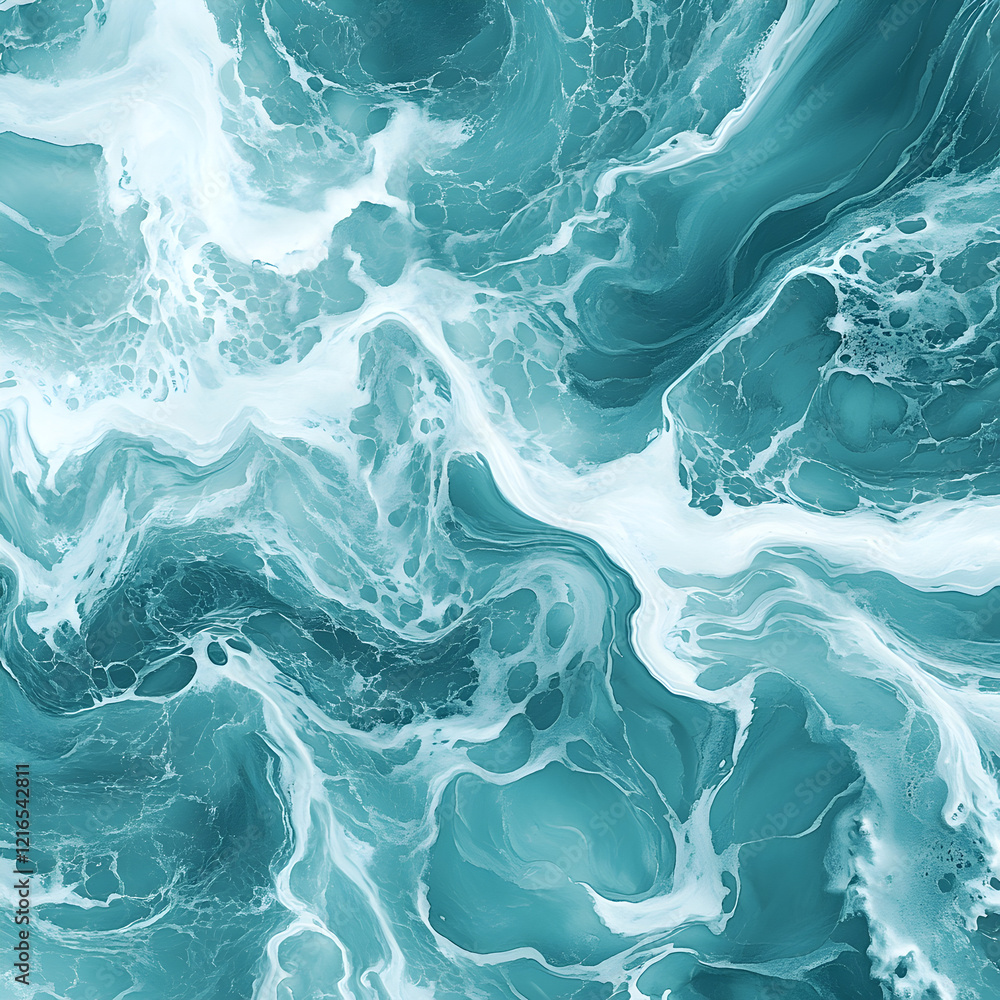 abstract teal and white marble swirls. abstract teal and white marble swirls.