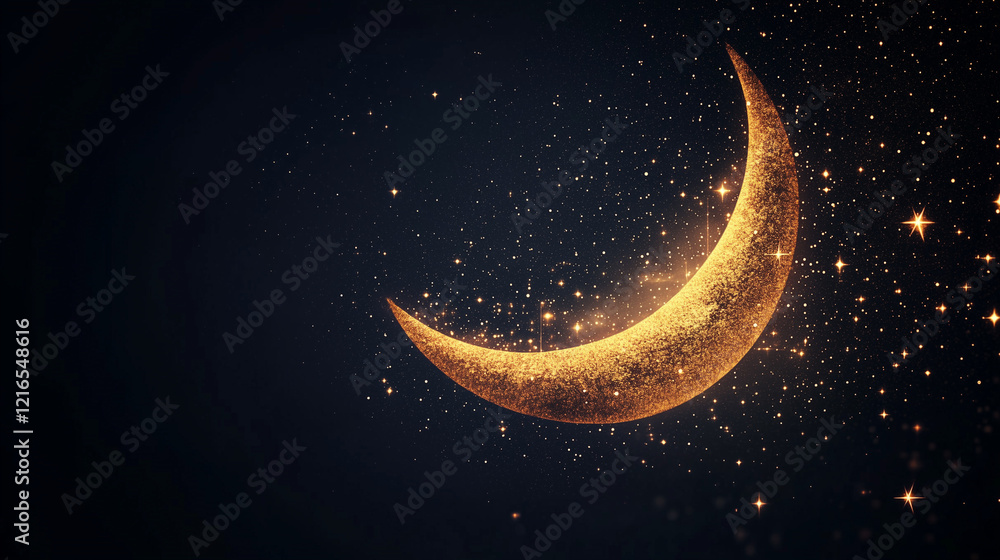 black background with a golden moon black background with a golden moon