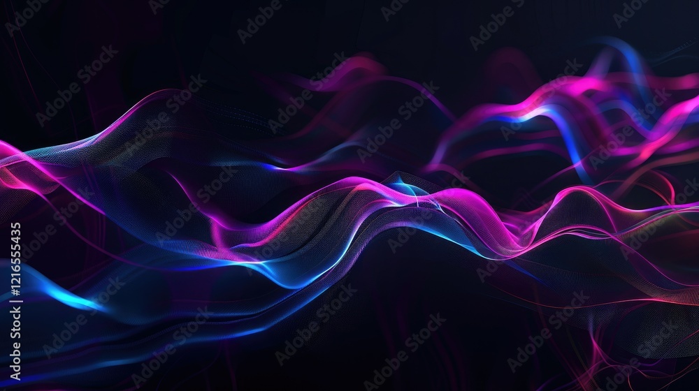 Abstract waves of light in vibrant colors create a dynamic and ethereal visual experience. Abstract waves of light in vibrant colors create a dynamic and ethereal visual experience.