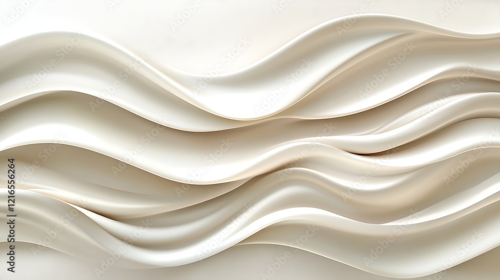 Abstract cream colored waves flowing smoothly Abstract cream colored waves flowing smoothly
