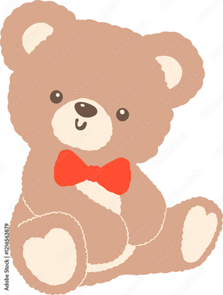 Cute Coquette Valentine Teddy Bear with bow tie Cute Coquette Valentine Teddy Bear with bow tie