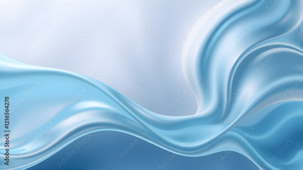 3d holographic liquid wave, iridescent chrome fluid silk fabric isolated on light background. Generative AI 3d holographic liquid wave, iridescent chrome fluid silk fabric isolated on light background. Generative AI