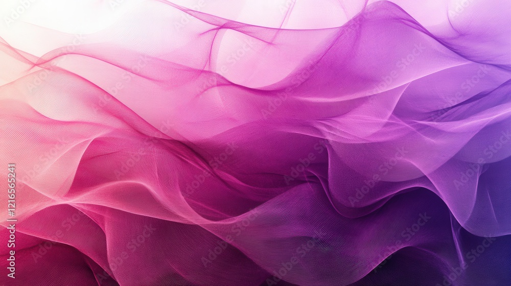 Obraz premium abstract pink and purple gradient background with flowing fabric texture